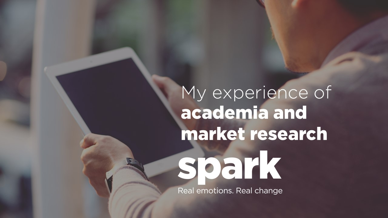 My experience of academia and market research