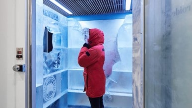 Experiential retail - Canada Goose Cold Room